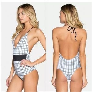 Tavik one piece grid swimsuit